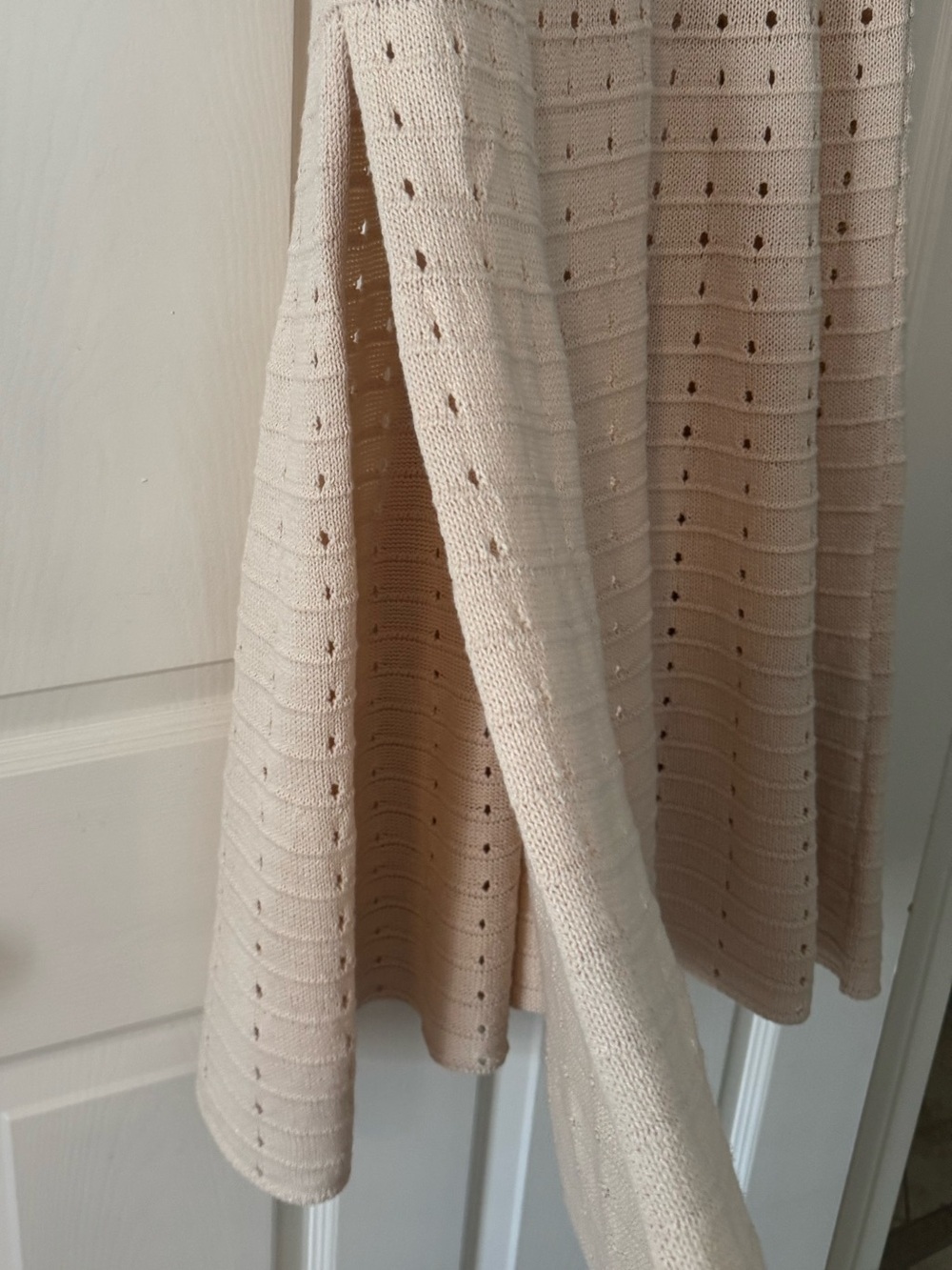 Hausen Cream Knit Eyelet Maxi Skirt - Picture 5 of 6